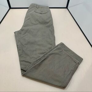 vtg usa LL BEAN Rangeley pleated flannel lined chinos pants 35X30 (See Pics)